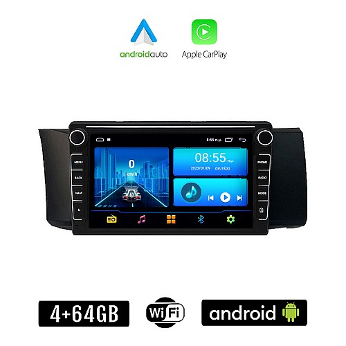 TOYOTA GT86 (μετά το 2012) Android οθόνη αυτοκίνητου 4+64GB με GPS WI-FI (ηχοσύστημα αφής 8" ιντσών 4GB CarPlay Android Auto Car Play Youtube Playstore MP3 USB Radio Bluetooth Mirrorlink εργοστασιακή 4x60W, Navi)