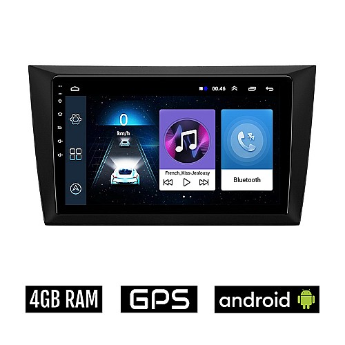 VOLKSWAGEN GOLF 6 (2008 - 2013) Android οθόνη αυτοκίνητου 4GB με GPS WI-FI (VW ηχοσύστημα αφής 9" ιντσών OEM Youtube Playstore MP3 USB Radio Bluetooth Mirrorlink εργοστασιακή, 4x60W, AUX, μαύρη)
