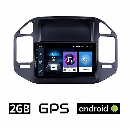 MITSUBISHI PAJERO (1999-2006) Android οθόνη αυτοκίνητου 2GB με GPS WI-FI (ηχοσύστημα αφής 9" ιντσών OEM Youtube Playstore MP3 USB Radio Bluetooth Mirrorlink εργοστασιακή, 4x60W, AUX) MIT47-2GB