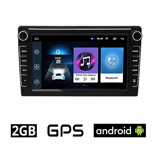 8" ιντσών Android οθόνη αυτοκινήτου 2GB με GPS, WI-FI (ηχοσύστημα αφής 2DIN OEM Youtube Playstore Spotify Google Maps MP3 USB Radio Bluetooth Mirrorlink 4x60W Navi πλοηγός Universal 2-DIN) K70792KL