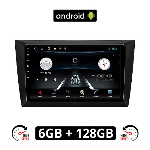 VOLKSWAGEN GOLF 6 (2008 - 2013) Android οθόνη αυτοκίνητου 6GB με GPS WI-FI (ηχοσύστημα αφής 9" ιντσών OEM Youtube Playstore MP3 USB Radio Bluetooth Mirrorlink εργοστασιακή, 4x60W, AUX, μαύρη)