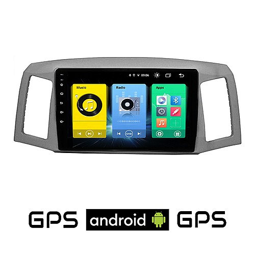 JEEP GRAND CHEROKEE (2004 - 2007) Android οθόνη αυτοκίνητου με GPS WI-FI (ηχοσύστημα αφής 10" ιντσών OEM Youtube Playstore MP3 USB Radio Bluetooth Mirrorlink εργοστασιακή, 4x60W, AUX)