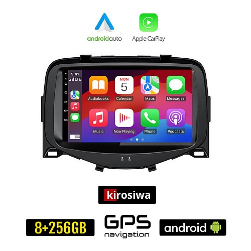 KIROSIWA CITROEN C1 (μετά το 2014) Android οθόνη αυτοκίνητου 8GB + 256GB με GPS WI-FI (ηχοσύστημα αφής 7" ιντσών OEM Android Auto Apple Carplay Youtube Playstore MP3 USB Radio Bluetooth Mirrorlink εργοστασιακή, 4x60W, AUX)