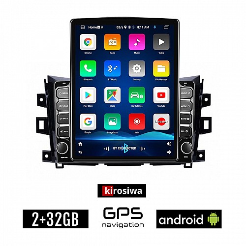 KIROSIWA NISSAN NAVARA μετά το 2016 Android οθόνη αυτοκίνητου 2GB με GPS WI-FI (ηχοσύστημα αφής 9.7" ιντσών OEM Youtube Playstore MP3 USB Radio Bluetooth Mirrorlink εργοστασιακή, 4x60W, AUX)
