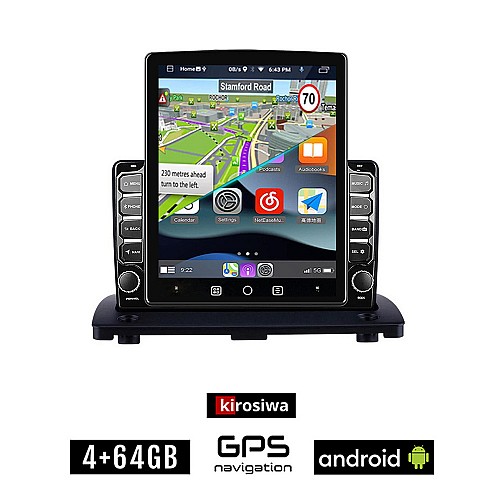 KIROSIWA VOLVO XC90 (2002 - 2014) Android οθόνη αυτοκίνητου 4GB με GPS WI-FI (ηχοσύστημα αφής 9.7" ιντσών OEM Youtube Playstore MP3 USB Radio 4+64GB Bluetooth Mirrorlink εργοστασιακή, 4x60W, AUX)