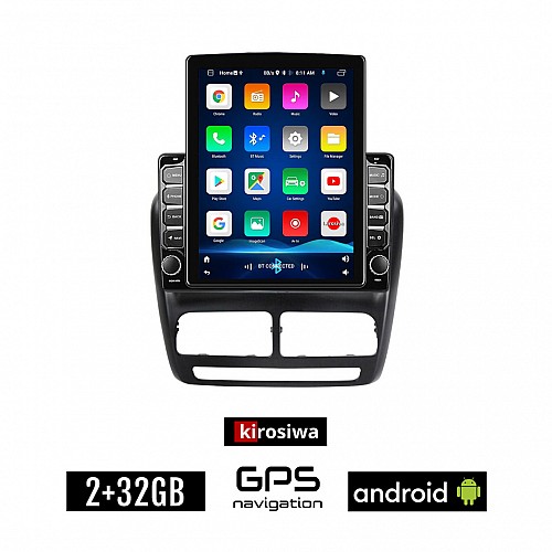KIROSIWA FIAT DOBLO (2010 - 2015) Android οθόνη αυτοκίνητου 2GB με GPS WI-FI (ηχοσύστημα αφής 9.7" ιντσών Youtube Playstore MP3 USB Radio Bluetooth Mirrorlink εργοστασιακή, 4x60W, AUX)