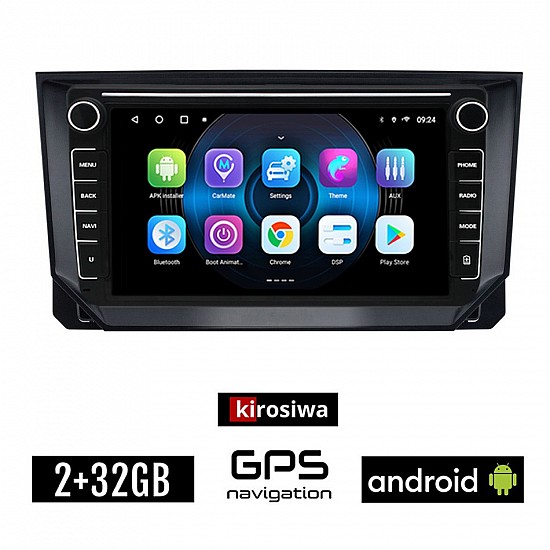 SEAT IBIZA (μετά το 2018) Android οθόνη αυτοκίνητου 2GB με GPS WI-FI (ηχοσύστημα αφής 8" ιντσών OEM Youtube Playstore MP3 USB Radio Bluetooth Mirrorlink εργοστασιακή, 4x60W, Navi)