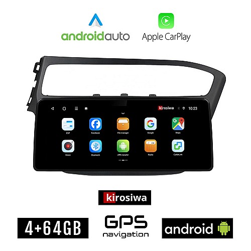KIROSIWA HYUNDAI i20 (μετά το 2019) Android οθόνη αυτοκίνητου 4GB (+64GB) με GPS WI-FI (ηχοσύστημα αφής 12.3" ιντσών OEM Android Auto Apple Carplay Youtube Playstore MP3 USB Radio Bluetooth Mirrorlink εργοστασιακή, 4x60W canbus 12,3 ιντσών)
