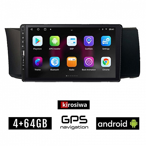 SUBARU BRZ (μετά το 2012) Android οθόνη αυτοκίνητου 4GB με GPS WI-FI (ηχοσύστημα αφής 9" ιντσών OEM Youtube Playstore MP3 USB Radio Bluetooth Mirrorlink εργοστασιακή 4x60W, Navi)