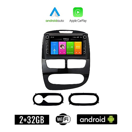 RENAULT CLIO (2012 - 2015) Android οθόνη αυτοκίνητου 2GB με GPS WI-FI (ηχοσύστημα αφής 8" ιντσών Apple CarPlay Android Auto Car Play Youtube Playstore MP3 USB Radio Bluetooth Mirrorlink εργοστασιακή, 4x60W, Navi)