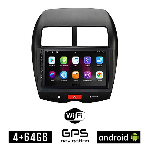 MITSUBISHI ASX (μετά το 2009) Android οθόνη αυτοκίνητου 4GB με GPS WI-FI (ηχοσύστημα αφής 9" ιντσών OEM Youtube Playstore MP3 USB Radio Bluetooth Mirrorlink εργοστασιακή, 4x60W, Navi)