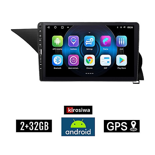 MERCEDES GLK (2013 - 2017) Android οθόνη αυτοκίνητου 2GB με GPS WI-FI (ηχοσύστημα αφής 9" ιντσών Youtube Playstore MP3 USB Radio Bluetooth Mirrorlink εργοστασιακή, 4x60W, Benz)