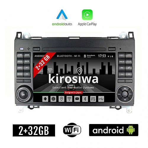 KIROSIWA MERCEDES SPRINTER - VITO - VIANO (2004-2019) 2+32GB Android οθόνη αυτοκίνητου με GPS WI-FI DSP (ηχοσύστημα αφής 7" ιντσών Benz OEM Youtube Playstore MP3 USB Radio Bluetooth 4x60W Mirrorlink εργοστασιακή)