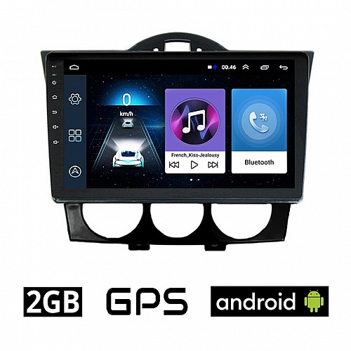 MAZDA RX-8 (2001 - 2008) Android οθόνη αυτοκίνητου 2GB με GPS WI-FI (ηχοσύστημα αφής 9" ιντσών OEM Youtube Playstore MP3 USB Radio Bluetooth Mirrorlink εργοστασιακή 4x60W, AUX) MA759-2GB
