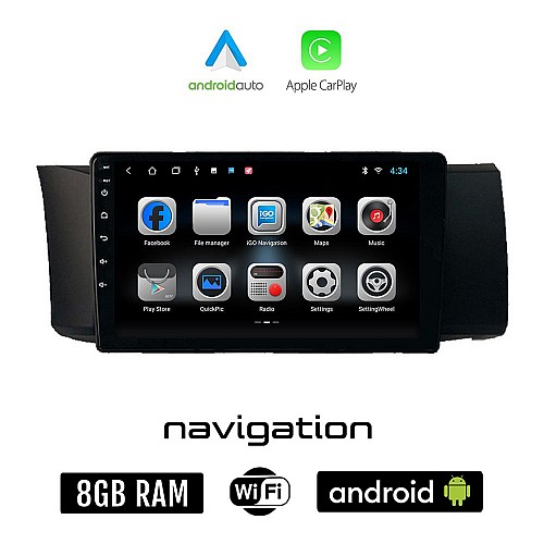SUBARU BRZ (μετά το 2012) Android οθόνη αυτοκίνητου 8GB + 128GB με GPS WI-FI (ηχοσύστημα αφής 9" ιντσών OEM Android Auto Apple Carplay Youtube Playstore MP3 USB Radio Bluetooth Mirrorlink εργοστασιακή 4x60W)