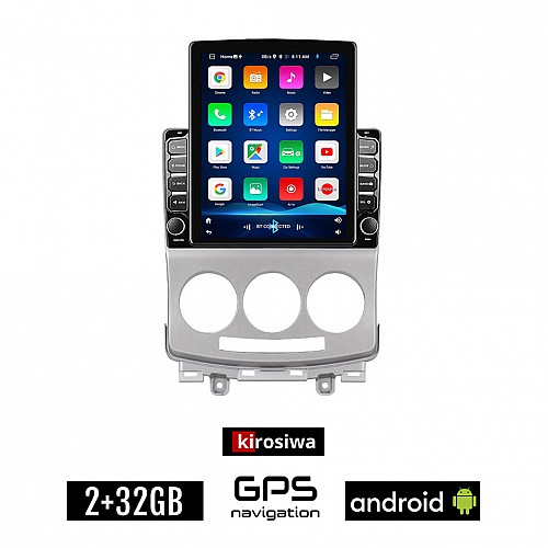 KIROSIWA MAZDA 5 (2004 - 2010) Android οθόνη αυτοκίνητου 2GB με GPS WI-FI (ηχοσύστημα αφής 9.7" ιντσών OEM Youtube Playstore MP3 USB Radio Bluetooth Mirrorlink εργοστασιακή, 4x60W, AUX)