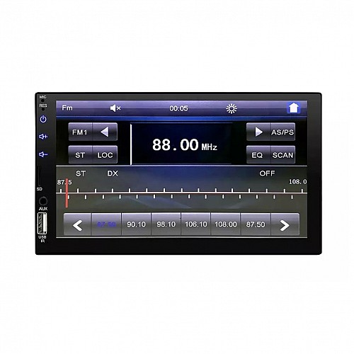 Οθόνη αφής 7" ιντσών αυτοκινήτου ΟΛΗ ΓΥΑΛΙ (Bluetooth USB Mirrorlink MP3 MP5 Video 2-DIN Universal 4x60W) 59876