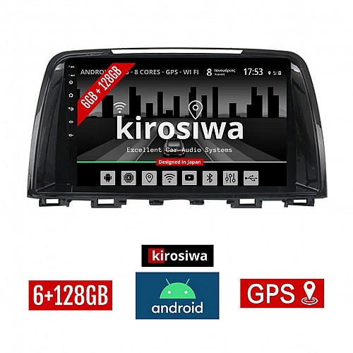KIROSIWA 6+128GB MAZDA 6 (2012-2017) Android οθόνη αυτοκίνητου 6GB με GPS WI-FI (ηχοσύστημα αφής 9" ιντσών OEM Youtube Playstore MP3 USB Radio Bluetooth Mirrorlink DSP Apple Carplay Android Auto 4G SIM card 4x60W) RX-2275