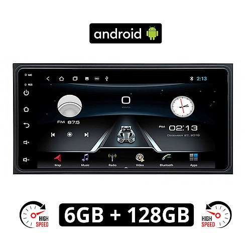 Toyota 6GB Android οθόνη αυτοκινήτου 7'' ιντσών (Android Auto Apple Carplay GPS WI-FI Celica RAV4 HILUX Urban Cruiser RAV 4 Youtube Playstore USB ραδιόφωνο Bluetooth 6+128GB ΟΕΜ εργοστασιακού τύπου 4x60 Watt Mirrorlink)