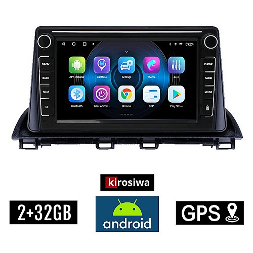 MAZDA CX-4 (μετά το 2014) Android οθόνη αυτοκίνητου 2GB με GPS WI-FI (ηχοσύστημα αφής 8" ιντσών Youtube Playstore MP3 USB Radio Bluetooth Mirrorlink εργοστασιακή, 4x60W, Navi)