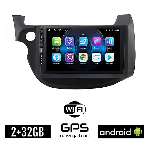 HONDA JAZZ (2008 - 2012) Android οθόνη αυτοκίνητου 2GB με GPS WI-FI (ηχοσύστημα αφής 9" ιντσών OEM Youtube Playstore MP3 USB Radio Bluetooth Mirrorlink εργοστασιακή, 4x60W, Navi) WR7078118
