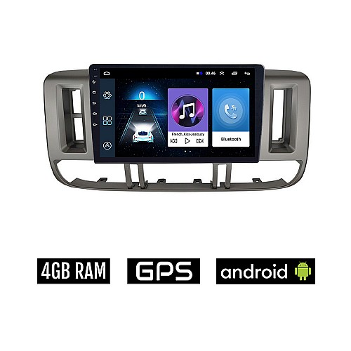 NISSAN X-TRAIL (2000 - 2004) Android οθόνη αυτοκίνητου 4GB με GPS WI-FI (ηχοσύστημα αφής 9" ιντσών OEM X TRAIL Youtube Playstore MP3 USB Radio Bluetooth Mirrorlink εργοστασιακή, 4x60W, AUX XTRAIL)