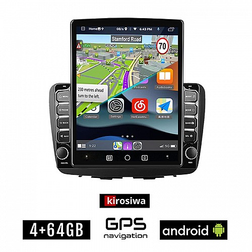 KIROSIWA SUZUKI BALENO (μετά το 2016) Android οθόνη αυτοκίνητου 4GB με GPS WI-FI (ηχοσύστημα αφής 9.7" ιντσών OEM Youtube Playstore MP3 USB Radio 4+64GB Bluetooth Mirrorlink εργοστασιακή, 4x60W, AUX)