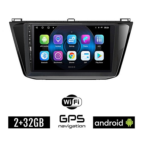 Volkswagen VW TIGUAN (μετά 2016) Android οθόνη αυτοκίνητου 2GB με GPS WI-FI (ηχοσύστημα αφής 9" ιντσών OEM Youtube Playstore MP3 USB Radio Bluetooth Mirrorlink, Εργοστασιακή 4x60W, Navi) WR7078434