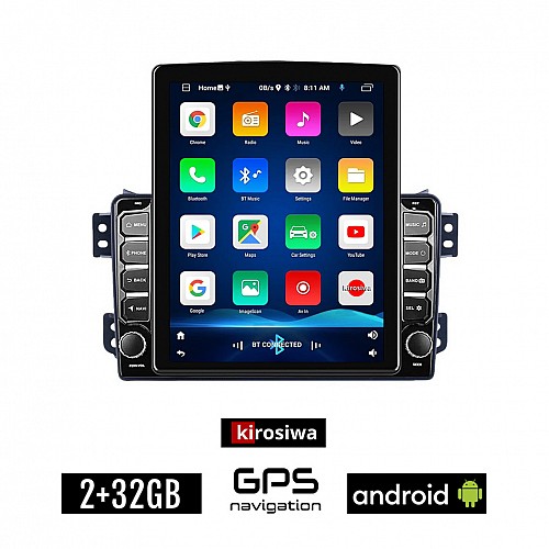 KIROSIWA OPEL AGILA (μετά το 2008) Android οθόνη αυτοκίνητου 2GB με GPS WI-FI (ηχοσύστημα αφής 9.7" ιντσών OEM Youtube Playstore MP3 USB Radio Bluetooth Mirrorlink εργοστασιακή 4x60W, AUX)