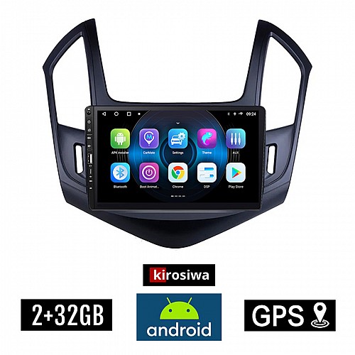 CHEVROLET CRUZE (2013-2015) Android οθόνη αυτοκίνητου 2GB με GPS WI-FI (ηχοσύστημα αφής 9" ιντσών OEM Youtube Playstore MP3 USB Radio Bluetooth Mirrorlink εργοστασιακή, 4x60W, Navi)