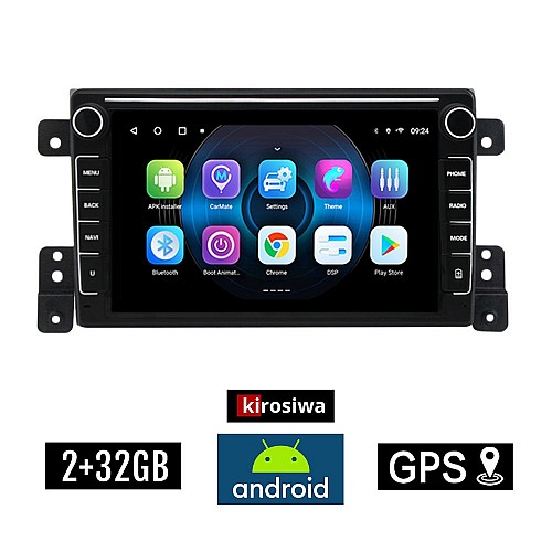 SUZUKI GRAND VITARA (2005 - 2015) Android οθόνη αυτοκίνητου 2GB με GPS WI-FI (ηχοσύστημα αφής 8" ιντσών OEM Youtube Playstore MP3 USB Radio Bluetooth Mirrorlink εργοστασιακή, Navi, 4x60W)
