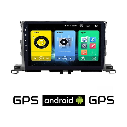 TOYOTA HIGHLANDER (μετά το 2019) Android οθόνη αυτοκίνητου με GPS WI-FI (ηχοσύστημα αφής 10" ιντσών OEM Youtube Playstore MP3 USB Radio Bluetooth Mirrorlink εργοστασιακή, 4x60W, AUX)