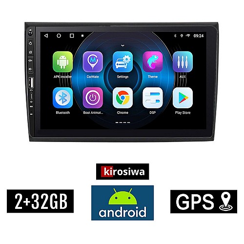 FIAT BRAVO (μετά το 2007) Android οθόνη αυτοκίνητου 2GB με GPS WI-FI (ηχοσύστημα αφής 9" ιντσών OEM Youtube Playstore MP3 USB Radio Bluetooth Mirrorlink εργοστασιακή, 4x60W, Navi) WR7078058