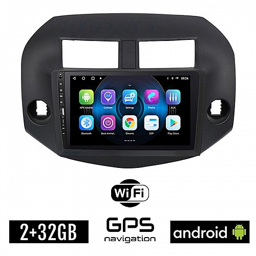 TOYOTA RAV4 (2006-2012) Android οθόνη αυτοκίνητου 2GB με GPS WI-FI (ηχοσύστημα αφής 9" ιντσών OEM RAV 4 Youtube Playstore MP3 USB Radio Bluetooth Mirrorlink εργοστασιακή, 4 x 60W) WR7078407