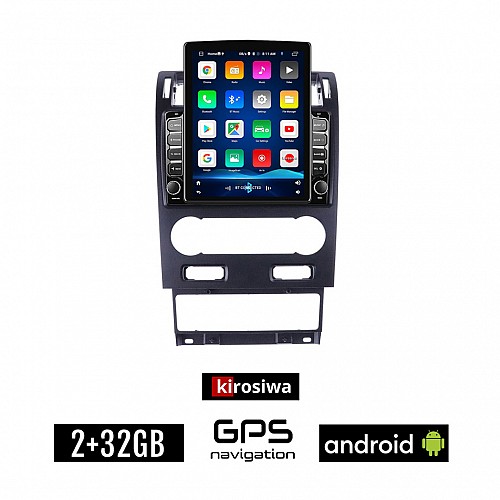 KIROSIWA FORD MONDEO (2003 - 2006) Android οθόνη αυτοκίνητου 2GB με GPS WI-FI (ηχοσύστημα αφής 9.7" ιντσών OEM Youtube Playstore MP3 USB Radio Bluetooth Mirrorlink εργοστασιακή, 4x60W, AUX)