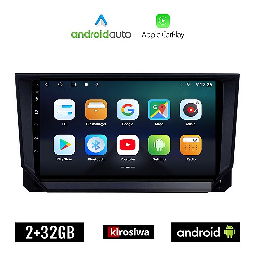 KIROSIWA MAZDA CX-9 (2006-2015) Android οθόνη αυτοκίνητου 2GB με GPS WI-FI (ηχοσύστημα αφής 9" ιντσών OEM Android Auto Apple Carplay Youtube Playstore MP3 USB Radio Bluetooth Mirrorlink εργοστασιακή, 4x60W, AUX)