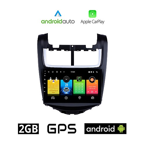 CHEVROLET AVEO (2014-2017) Android οθόνη αυτοκίνητου 2GB με GPS WI-FI (ηχοσύστημα αφής 9" ιντσών OEM Android Auto Apple Carplay Youtube Playstore MP3 USB Radio Bluetooth Mirrorlink εργοστασιακή, 4x60W, AUX)