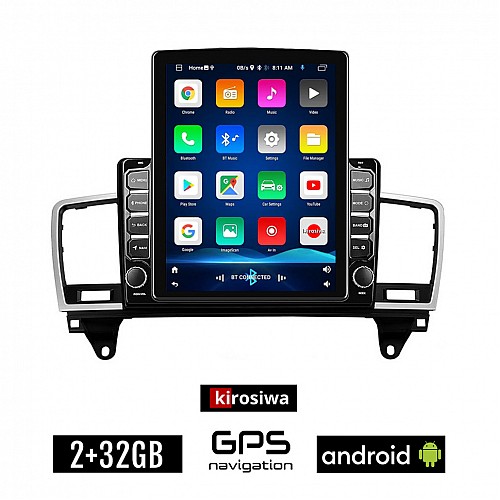 KIROSIWA MERCEDES ML (W166) 2011-2019 Android οθόνη αυτοκίνητου 2GB με GPS WI-FI (ηχοσύστημα αφής 9.7" ιντσών OEM Youtube Playstore MP3 USB Radio Bluetooth Mirrorlink εργοστασιακή, 4x60W, BENZ)