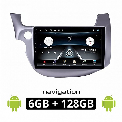 HONDA JAZZ (2008 - 2012) Android οθόνη αυτοκίνητου 6GB με GPS WI-FI (ηχοσύστημα αφής 10" ιντσών OEM Youtube Playstore MP3 USB Radio Bluetooth Mirrorlink εργοστασιακή, 4x60W, AUX) HO59-6GB