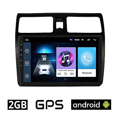 SUZUKI SWIFT (2005 - 2011) Android οθόνη αυτοκίνητου αφής 10" ιντσών 2GB με GPS WI-FI (ηχοσύστημα OEM Youtube Playstore MP3 USB Radio Bluetooth Mirrorlink εργοστασιακή, 4x60W)