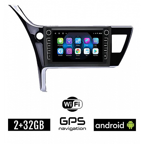 TOYOTA COROLLA (2017 - 2019) Android οθόνη αυτοκίνητου 2GB με GPS WI-FI (ηχοσύστημα αφής 8" ιντσών OEM Youtube Playstore MP3 USB Radio Bluetooth Mirrorlink εργοστασιακή, Navi, 4x60W)