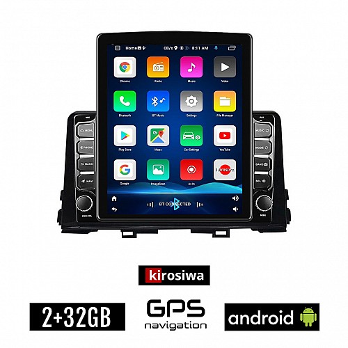 KIROSIWA KIA PICANTO μετά το 2017 Android οθόνη αυτοκίνητου 2GB με GPS WI-FI (ηχοσύστημα αφής 9.7" ιντσών OEM Youtube Playstore MP3 USB Radio Bluetooth Mirrorlink εργοστασιακή, 4x60W, AUX)