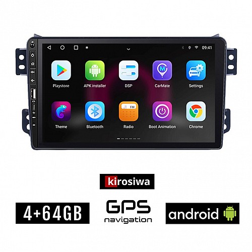 OPEL AGILA (μετά το 2008) Android οθόνη αυτοκίνητου 4GB με GPS WI-FI (ηχοσύστημα αφής 9" ιντσών OEM Youtube Playstore MP3 USB Radio Bluetooth Mirrorlink εργοστασιακή 4x60W, Navi)