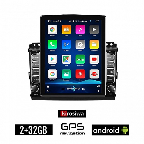 KIROSIWA TOYOTA LAND CRUISER (2003-2009) Android οθόνη αυτοκίνητου 2GB με GPS WI-FI (TOYOTA LANDCRUISER ηχοσύστημα αφής 9.7" ιντσών OEM Youtube Playstore MP3 USB Radio Bluetooth εργοστασιακή 4x60W)