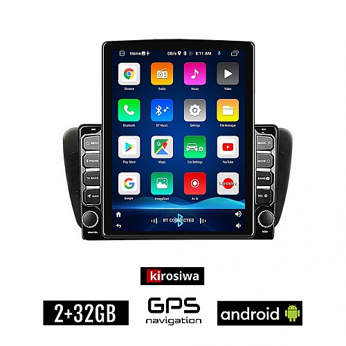 KIROSIWA SEAT IBIZA (2008 - 2015) Android οθόνη αυτοκίνητου 2GB με GPS WI-FI (ηχοσύστημα αφής 9.7" ιντσών OEM Youtube Playstore MP3 USB Radio Bluetooth Mirrorlink εργοστασιακή, 4x60W, AUX)