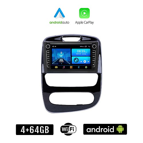 RENAULT CLIO (μετά το 2016) Android οθόνη αυτοκίνητου 4+64GB με GPS WI-FI (ηχοσύστημα αφής 8" ιντσών 4GB CarPlay Android Auto Car Play Youtube Playstore MP3 USB Radio Bluetooth Mirrorlink εργοστασιακή, 4x60W, Navi)