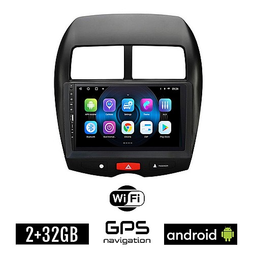 MITSUBISHI ASX (μετά το 2009) Android οθόνη αυτοκίνητου 2GB με GPS WI-FI (ηχοσύστημα αφής 9" ιντσών OEM Youtube Playstore MP3 USB Radio Bluetooth Mirrorlink εργοστασιακή, 4x60W, Navi) WR7078240