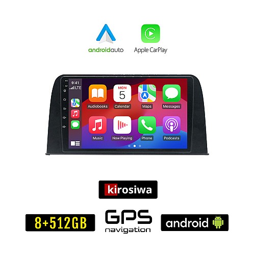 KIROSIWA HONDA CRV (μετά το 2017) Android οθόνη αυτοκίνητου 8GB + 256GB με GPS WI-FI (ηχοσύστημα αφής 9" ιντσών OEM Android Auto Apple Carplay Youtube Playstore MP3 USB Radio Bluetooth Mirrorlink εργοστασιακή, 4x60W, AUX)