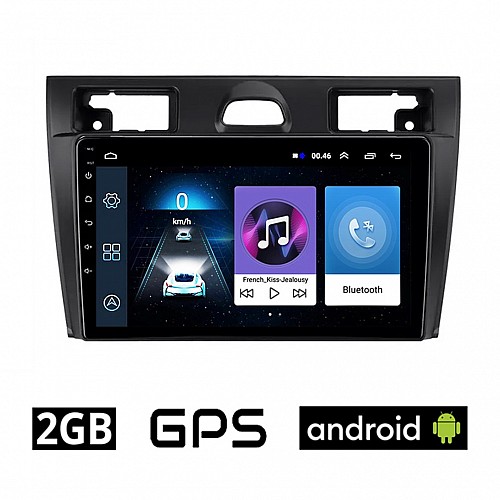 FORD FIESTA (2006-2008) Android οθόνη αυτοκίνητου 2GB με GPS WI-FI (ηχοσύστημα αφής 9" ιντσών OEM Youtube Playstore MP3 USB Radio Bluetooth Mirrorlink εργοστασιακή, 4x60W, AUX) FR98-2GB