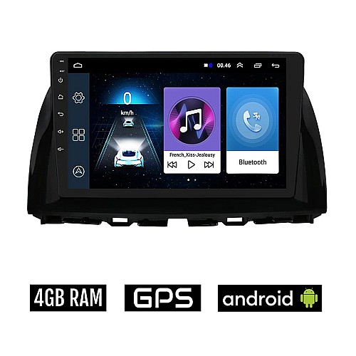 MAZDA CX-5 (2013-2017) Android οθόνη αυτοκίνητου 4GB με GPS WI-FI (ηχοσύστημα αφής 10" ιντσών OEM Youtube Playstore MP3 USB Radio Bluetooth Mirrorlink εργοστασιακή, 4x60W, AUX)